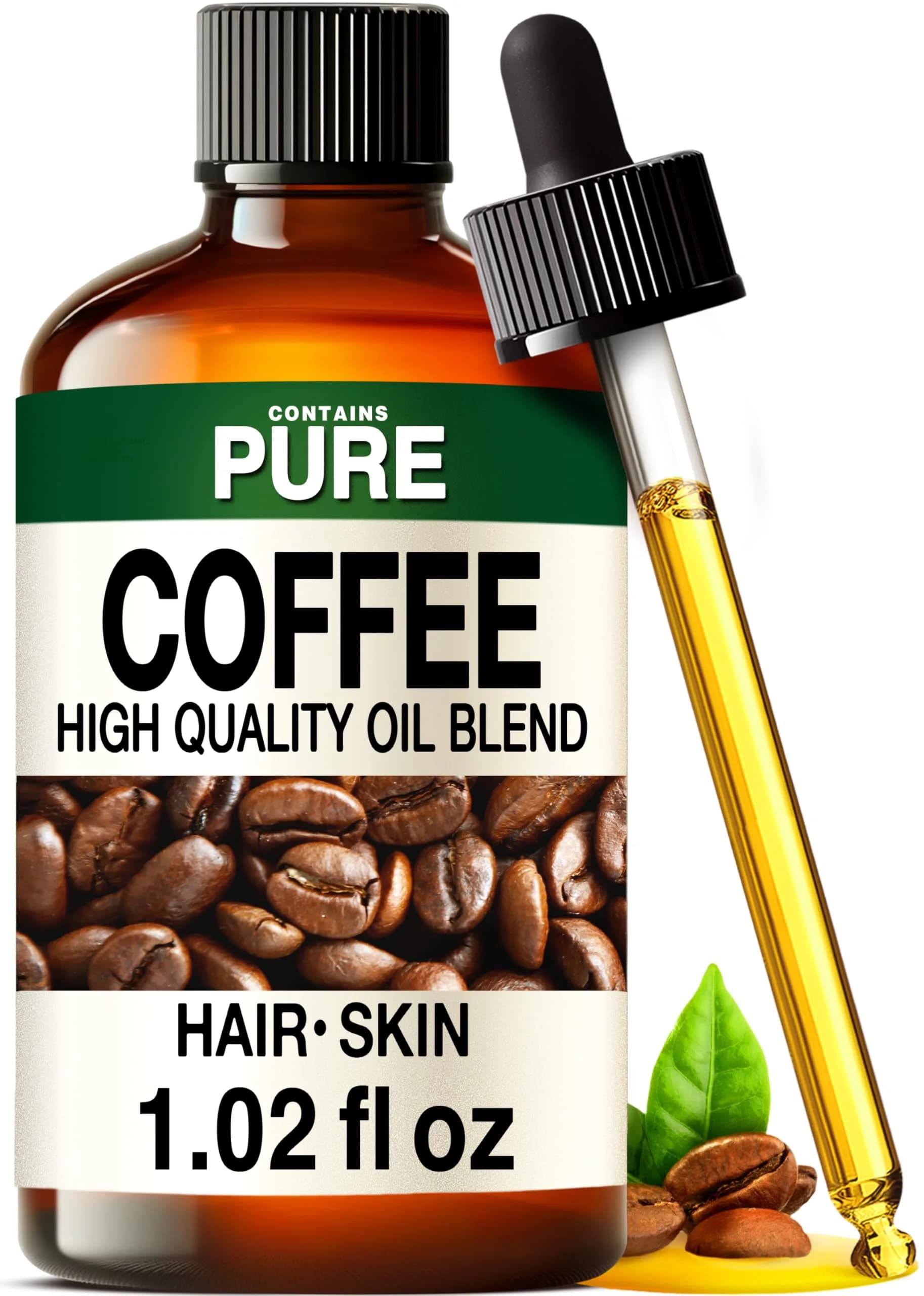 KUKKA Essential Oils Coffee Essential Oil for Hair, Skin, Diffuser, Aromatherapy & DIY Soap Making Scent (1 Fl Oz / 30ml) - main product image