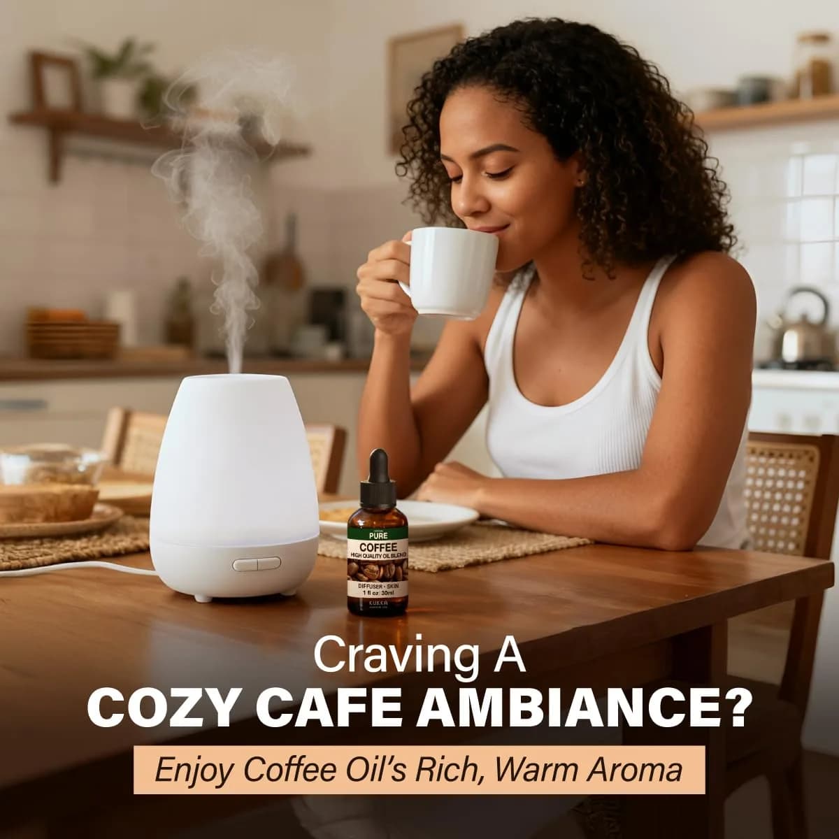 KUKKA Essential Oils Coffee Essential Oil for Hair, Skin, Diffuser, Aromatherapy & DIY Soap Making Scent (1 Fl Oz / 30ml) - view 2