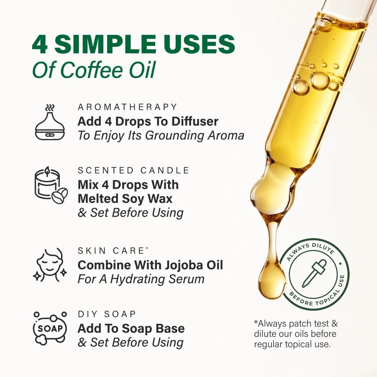 KUKKA Essential Oils Coffee Essential Oil for Hair, Skin, Diffuser, Aromatherapy & DIY Soap Making Scent (1 Fl Oz / 30ml) - view 5