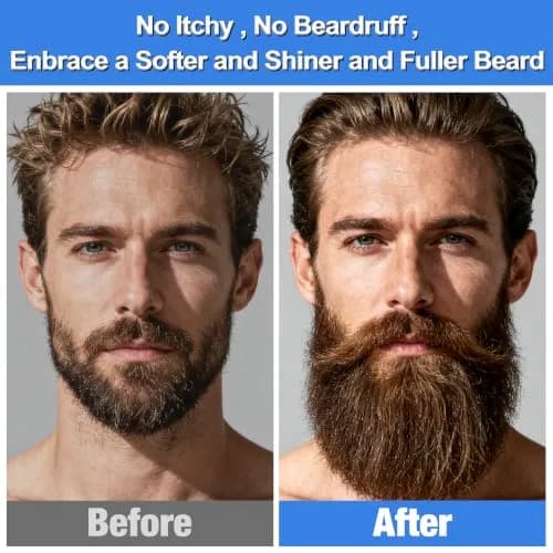 FULLLIGHT TECH Beard Grooming Kit 5 Fl Oz | Nourishing Beard Oil & Vanilla Wash for Men thumbnail 4
