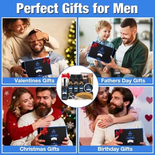 FULLLIGHT TECH Beard Grooming Kit 5 Fl Oz | Nourishing Beard Oil & Vanilla Wash for Men thumbnail 2