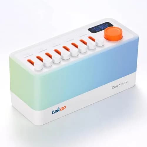 TAKOO 3-in-1 Sleep Sound Machine & Bluetooth Speaker with 12-Color Night Light, 485g (0.485kg) thumbnail 1