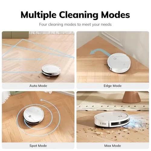ILIFE V2 Robot Vacuum Cleaner 2.99-inch Slim, Tangle-Free Suction, White | Ideal for Hard Floors & Pet Hair thumbnail 7