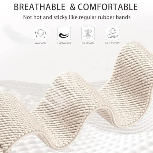 CUNUJIX 5 Pack Stretchy Watch Bands Compatible with Samsung Galaxy Fit 3 | Loop Nylon Elastic Fabric Strap for Samsung Galaxy Fit 3 SM-R390 thumbnail 5