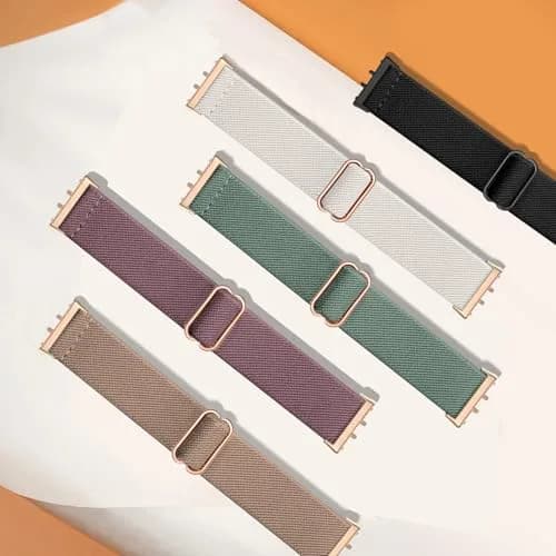 CUNUJIX 5 Pack Stretchy Watch Bands Compatible with Samsung Galaxy Fit 3 | Loop Nylon Elastic Fabric Strap for Samsung Galaxy Fit 3 SM-R390 thumbnail 2