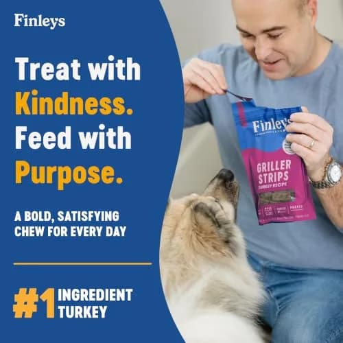 Finley's Turkey Griller Strips Dog Treats 14.5oz | Savory Jerky-Style Chew for Dogs thumbnail 3
