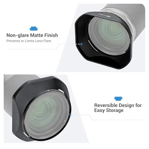 JJC HB-114 Lens Hood for Nikon Z 28-400mm f4-8 VR & Z 24-120mm f4 S Lens | Reversible Shade for 77mm Filter thumbnail 4