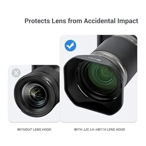 JJC HB-114 Lens Hood for Nikon Z 28-400mm f4-8 VR & Z 24-120mm f4 S Lens | Reversible Shade for 77mm Filter thumbnail 7