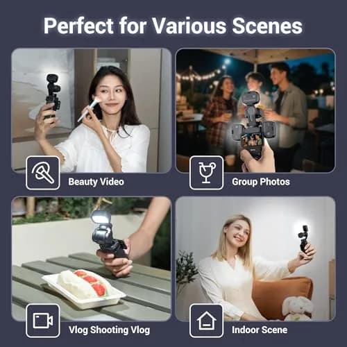 JJC Pocket 3 LED Light for DJI Osmo Pocket 3 & Muse, Magnetic Mini Video Light with 3 Color Modes & 3 Brightness Levels, 15g Lightweight, USB-C Rechargeable thumbnail 6