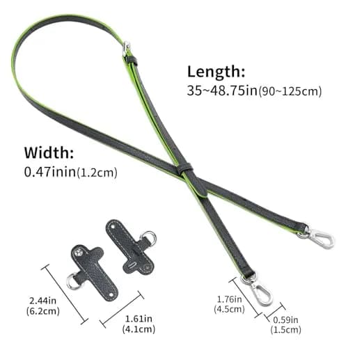 DEVPSISR Adjustable Leather Strap for Longchamp Handbag | 1.2 cm (0.47 inches) Width thumbnail 2