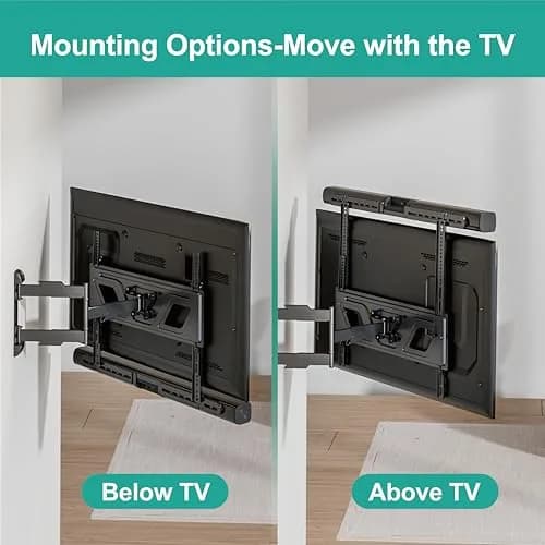 WALI Sonos Arc TV Mount for Sonos Arc & Sonos Arc Ultra, Black | Heavy Duty Wall Mount up to 10kg thumbnail 2
