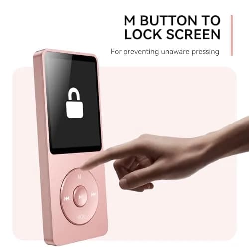 AGPTEK A02 MP3 Player Rose Gold 64GB (2.22 oz) | Bluetooth 5.3 Music Player with Speaker thumbnail 8