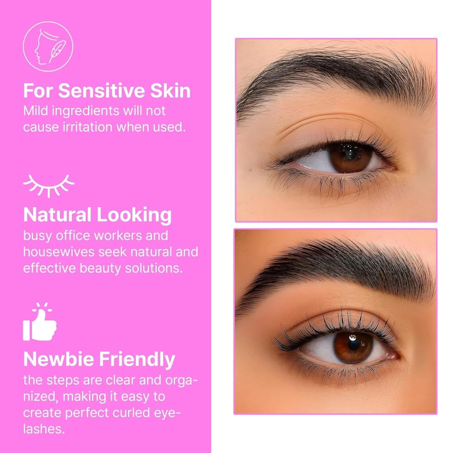 CLIONE PRIME Korean Lash Lift Kit - Eyelash Perm Kit for Eyebrow Lamination & Natural Curl | 5ml Glue, 3 Sizes Rods - view 5