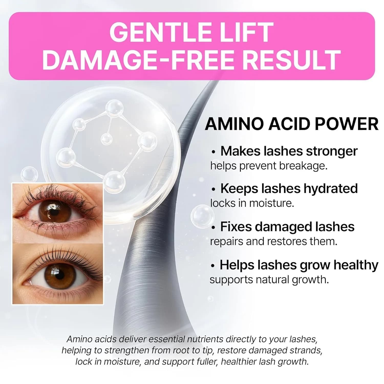 CLIONE PRIME Korean Lash Lift Kit - Eyelash Perm Kit for Eyebrow Lamination & Natural Curl | 5ml Glue, 3 Sizes Rods - view 7