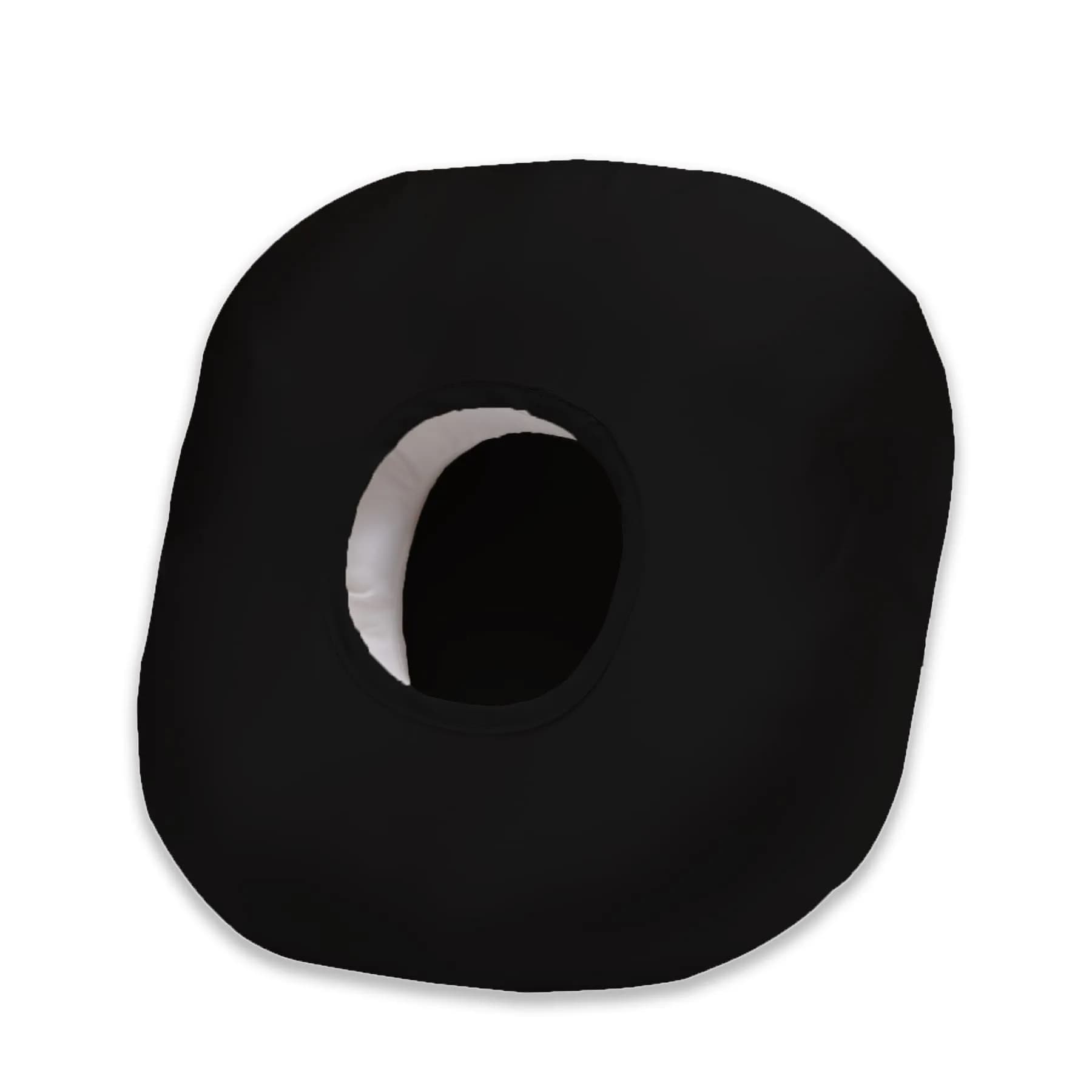 Wuronsa Black Silk Ear Piercing Pillow with Hole for Cartilage Piercings & CNH Support - main product image