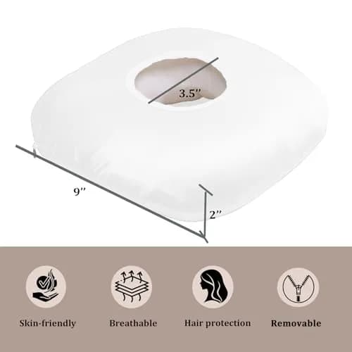 Wuronsa Cooling Silk Ear Pillow with Hole | 23cm (9") x 8.9cm (3.5") thumbnail 4