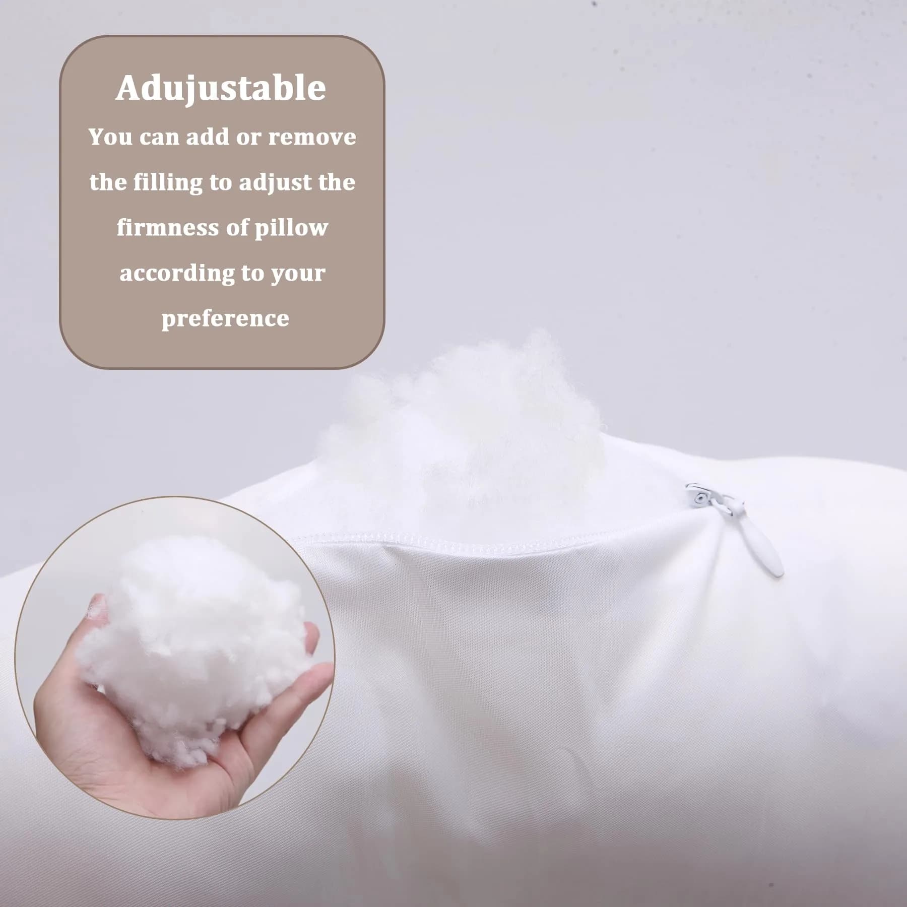Wuronsa Cooling Silk Ear Pillow with Hole | 23cm (9") x 8.9cm (3.5") - view 3