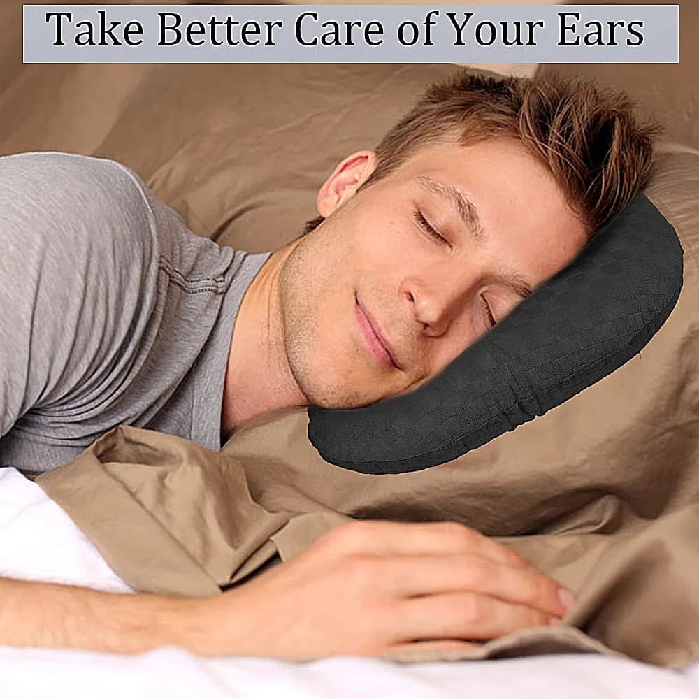 Wuronsa Cooling Ear Piercing Pillow with Hole | 23cm (9")L x 8.9cm (3.5")W - view 5