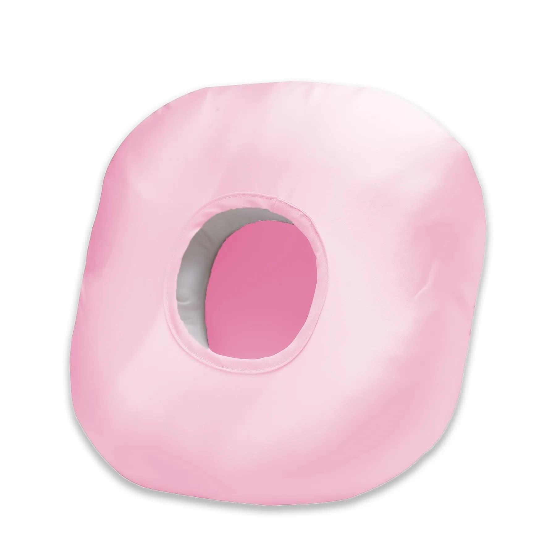 Wuronsa Light Pink Silk Ear Piercing Pillow with Hole for Cartilage Piercings & CNH Support - main product image