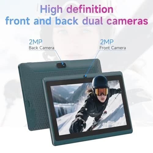 HOTTABLET 7-Inch Android 14 Tablet with Case, 8GB RAM (3+5GB Expand) + 32GB ROM, IPS Screen, Dual Camera, WiFi (Navy) thumbnail 5