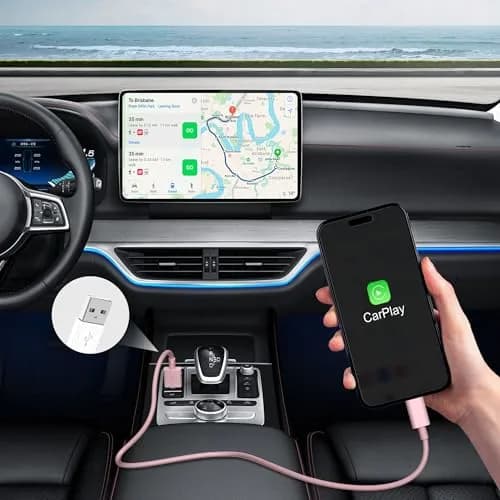 FUPYWP iPhone Car Charger Cord, USB to Lightning Cable, 3FT Pink | CarPlay Compatible & Durable thumbnail 2