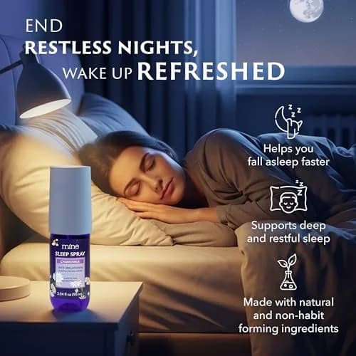 Mine Chamomile & Lavender Sleep Spray 90ml (3.04 fl oz) | Natural Essential Oils for Deep Sleep thumbnail 8