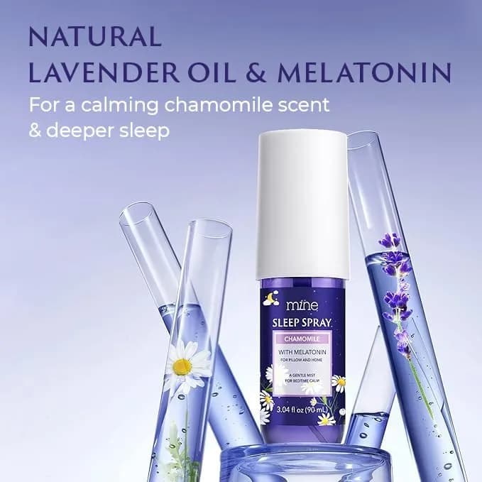 Mine Chamomile & Lavender Sleep Spray 90ml (3.04 fl oz) | Natural Essential Oils for Deep Sleep thumbnail 4