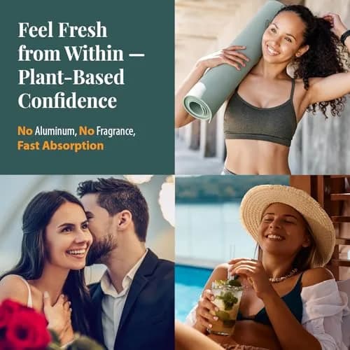 Flarovexarith Body Deodorizing Supplement – Chlorophyll Capsules for Body Odor, 120 Count | Natural Deodorizing Formula thumbnail 3