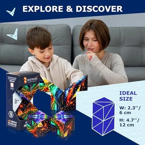 Shashibo ICOSA XL Infinity Magnetic Puzzle Toy 9.6cm (3.8in) | Advanced STEM/STEAM Fidget Toy thumbnail 4