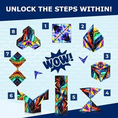 Shashibo ICOSA XL Infinity Magnetic Puzzle Toy 9.6cm (3.8in) | Advanced STEM/STEAM Fidget Toy thumbnail 5
