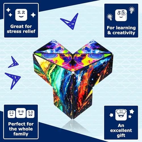 Shashibo ICOSA XL Infinity Magnetic Puzzle Toy 9.6cm (3.8in) | Advanced STEM/STEAM Fidget Toy thumbnail 3