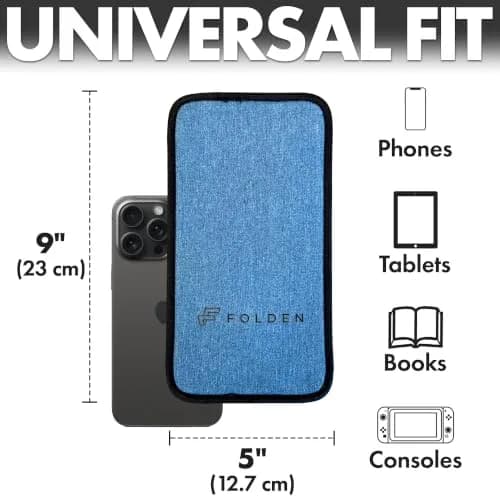Flight Flap Airplane Phone Holder - Foldable Phone Stand for Plane Travel | Durable Denim, Lightweight & Travel-Friendly (70-120 chars) thumbnail 4