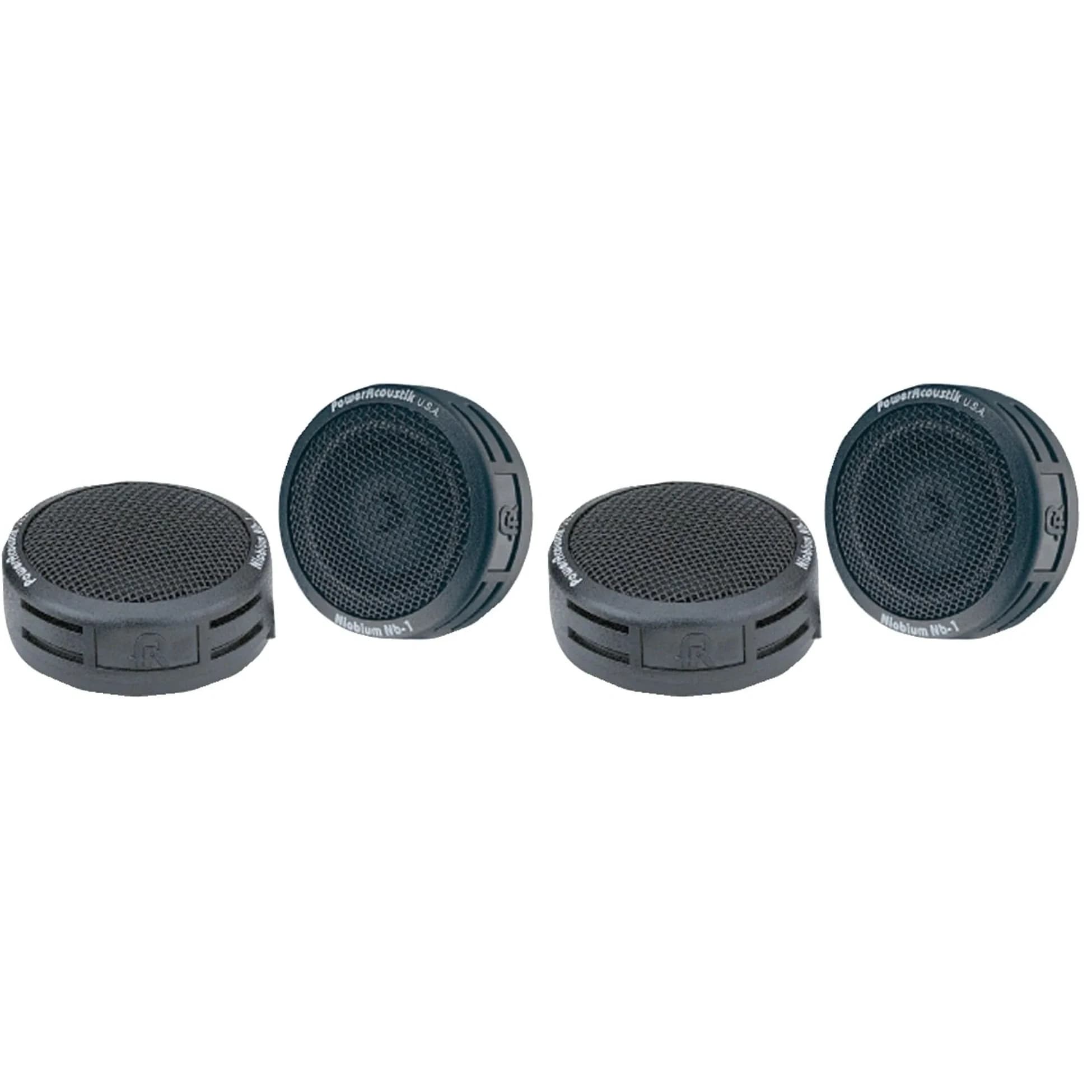 Power Acoustik NB-1 200-Watt 2-Way Mount Tweeters (Pack of 2, Black) | High Frequency Car Audio Speakers thumbnail 1