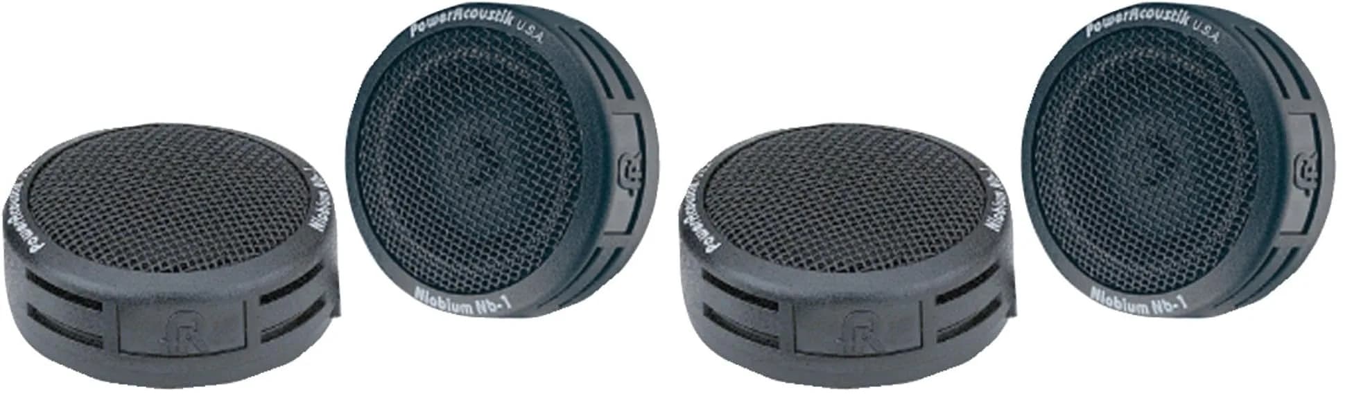 Power Acoustik NB-1 200-Watt 2-Way Mount Tweeters (Pack of 2, Black) | High Frequency Car Audio Speakers