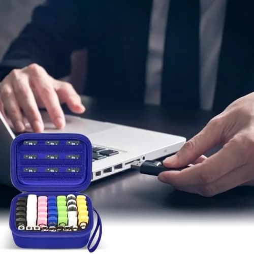 Comecase USB Flash Drive Case, Holds 44 USB Drives and 9 SD Cards | Organized Storage for Digital Devices thumbnail 6