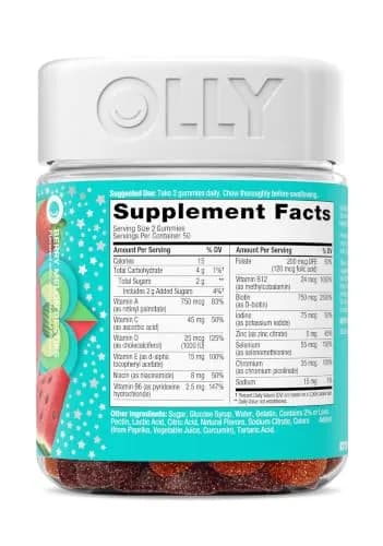 OLLY Teen Girl Multi Gummy Vitamins 100 Count | Supports Healthy Skin and Immune System thumbnail 7