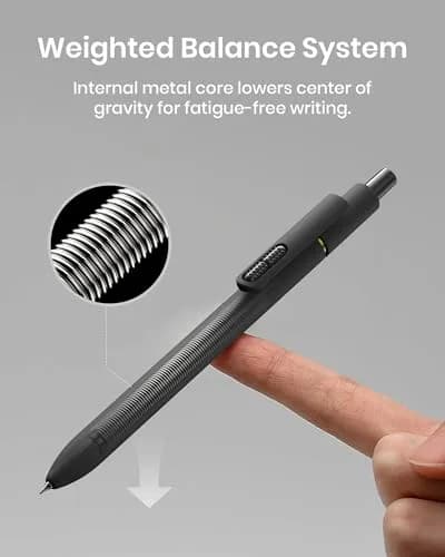 Hiacry 8 Pack Gel Pens | 0.7mm Fine Point Black Ink | Smooth Writing & Quick-Dry thumbnail 4