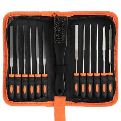 KUZURYU Needle File Set - 14PCS Small Diamond & Steel Files for Jewelry, Wood & Metal Crafting | Durable & Portable (150mm) thumbnail 2