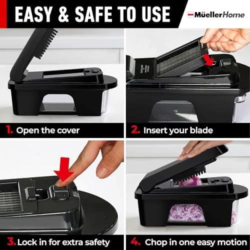 JANSKA Ultimate 12 Blade Vegetable Chopper & Mandoline Slicer 1.32 kg (2.9 lb) | Multi-Functional Kitchen Tool thumbnail 7