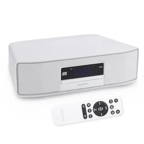 Aiwa Exos Home 30W Bluetooth Speaker with CD Player & FM Radio | Rich Sound, Built-In CD, FM Presets thumbnail 1