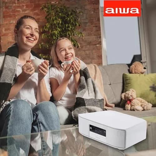 Aiwa Exos Home 30W Bluetooth Speaker with CD Player & FM Radio | Rich Sound, Built-In CD, FM Presets thumbnail 2