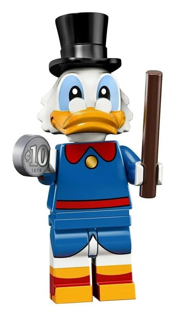 LEGO Disney Series 2: Scrooge McDuck Minifigure (71024) | Authentic LEGO Toy for Kids 6+ — Blue