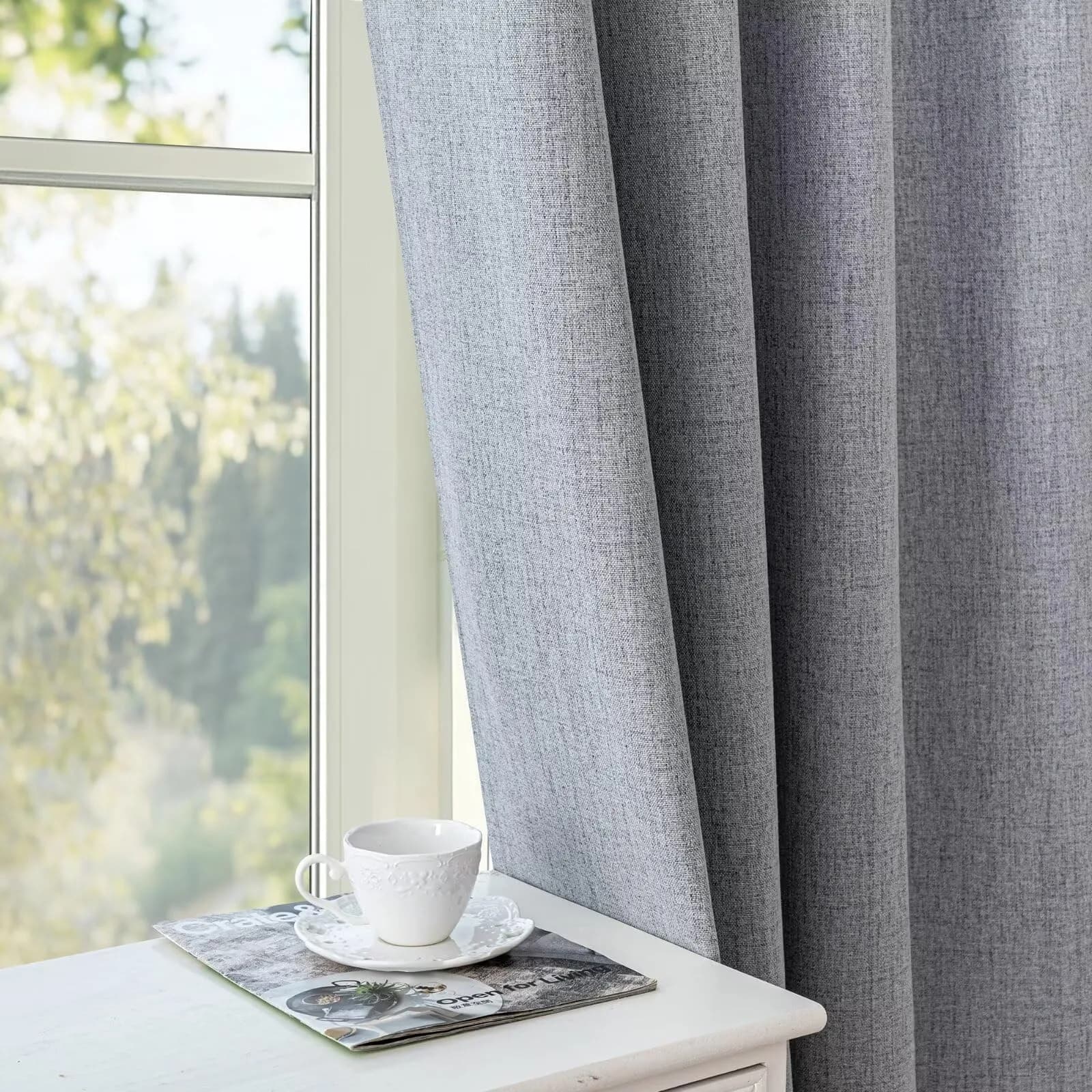 Zyvola 100% Blackout Curtains 52"W x 108"L | Thermal Insulated Room Darkening (70-120 chars)