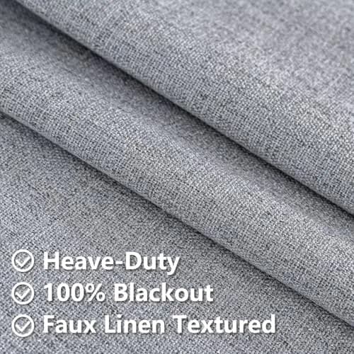 Zyvola 100% Blackout Curtains 52"W x 108"L | Thermal Insulated Room Darkening (70-120 chars) thumbnail 4