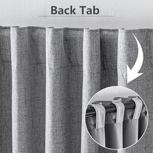 Zyvola 100% Blackout Curtains 52"W x 108"L | Thermal Insulated Room Darkening (70-120 chars) thumbnail 2