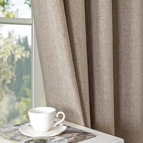 Zyvola 100% Blackout Curtains 52"W x 108"L | Thermal Insulated Room Darkening (70-120 chars) thumbnail 5