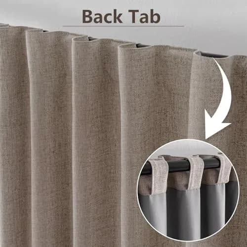 Zyvola 100% Blackout Curtains 52"W x 108"L | Thermal Insulated Room Darkening (70-120 chars) thumbnail 2