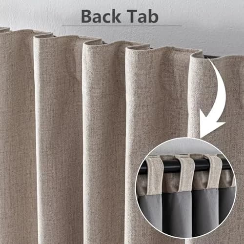 Zyvola 100% Blackout Curtains 52"W x 90"L | Thermal Insulated Room Darkening (120 chars) thumbnail 2