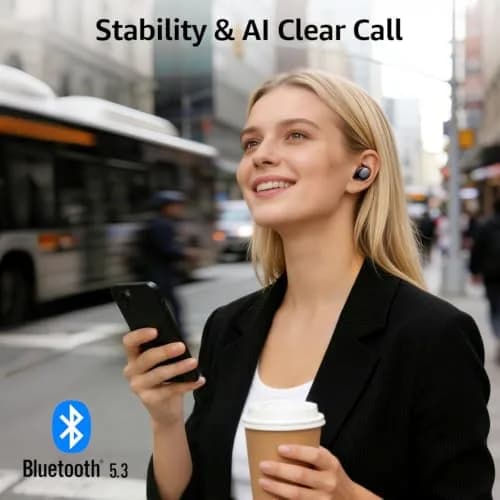TOZO T6 Wireless Earbuds Bluetooth 5.3 Stereo Sound in Ear Headphones | 55H Playtime, IPX8 Waterproof, Wireless Charging thumbnail 9