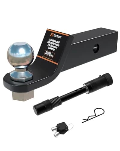 DEEAGLE 2 in Ball Hitch Heavy Duty Steel Receiver Hitch | 2" Drop & 6000 lbs Capacity thumbnail 9
